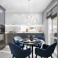 Meubles de cuisine au design moderne, prêts à assembler, armoire de rangement de cuisine avec porte, ensembles complets