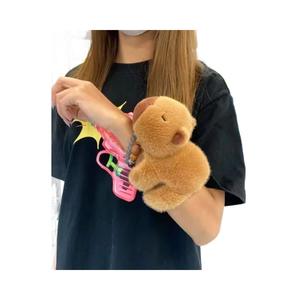 Peluche de Capibara Kawaii para la Muñeca, Relleno de Algodón PP |   Juguete Antiestrés de Diseño de Pulsera de Golpeo, Suave y Acurrucable, Unisex para Niños - Product Image 2