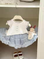 Jupe tutu en maille pour bébé pantalon printemps et été nouvelle robe de princesse pour filles vêtements de bébé à la mode