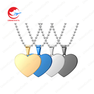 Cheap Customized Logo Personalized Necklace Extender Chains Stainless Steel Engraved Cutting Blanks Dog Cat Pet Tags Necklace