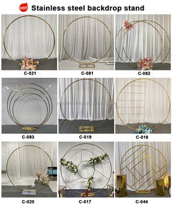 Soporte Circular de Acero Inoxidable SMOOTH C-081 para Arco de Globos, Decoración de Jardín, Patio, Bodas, Fiestas en Interiores y Exteriores - Product Image 4