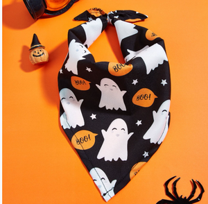 Grosir Bandana hewan peliharaan Halloween aksesori kostum syal segitiga kucing Bib anjing - Product Image 3