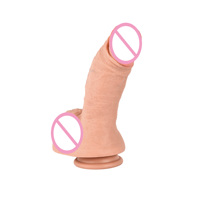 Jouets sexuels pour adultes XISE pour femmes, double dildo en PVC, texture réaliste avec ventouse puissante