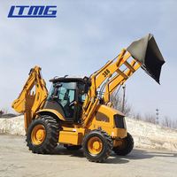 LTMG marca Retroexcavadora macchine movimento terra escavatore a cucchiaia rovescia caricatore 3CX 4CX 3DX 2.5 ton terna in vendita