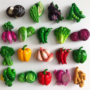 Custom Whiteboard Home and Decoration Cute Vegetable Refrigerator Magnets Cucumber Mangosteen Fruit Fridge Magnets - Product Image 1