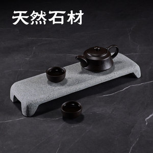 Natural Stone Tea Tray Flat Minimalist Design Heat Resistant Kung Fu Tea Set Accessory - Product Image 5