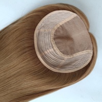 Vente en gros usine : Topper capillaire invisible en cheveux humains européens 100% naturels, base en soie 8x8, 7x7, 6x6, 6x7, avec nœuds invisibles, pour femmes souffrant de perte de cheveux
