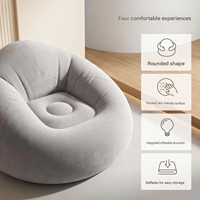 Canapé gonflable sphérique moderne et simple pour l'extérieur, pliable, pour la maison, pour dormir et se détendre, coussin d'air portable, pouf