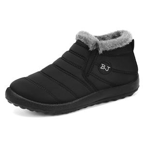 Winter Style Cotton Boots for Couples Snow Boots with Added Insulation end Thick <b>Padding</b> Warm and Comfortable <b>Walking</b> Shoes - Product Image 1