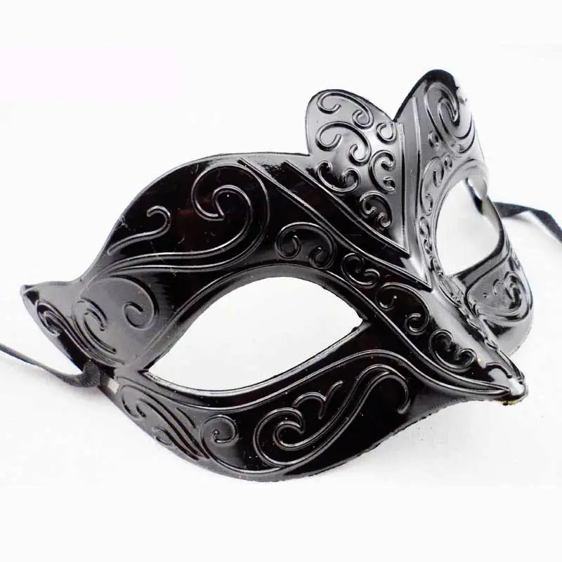 Mascarade Halloween Décoration Fête Demi Visage Masques Costumes Vénitiens Vintage Carnaval Masque noir