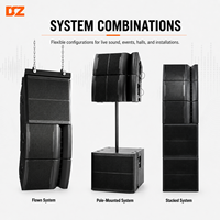 Système de subwoofer passif DSZ DS-KS12+DS-KS18F 18 pouces, boîtier métallique étanche, contreplaqué de bouleau, son professionnel pour événements en plein air, stades