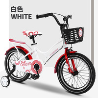 Vente en gros Enfants 4 roues vélo pour filles 12-16 pouces Quad Cycle avec roue d'entraînement et panier Remise en gros Filles vélo rose/violet