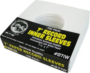Pochettes intérieures pour disque blanc arrondi sans acide de qualité archivistique pour album LP 12" - Product Image 1