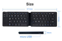 Clavier à ciseaux BT rechargeable 66 touches, ultra-fin, mini, pliable, pour ordinateur portable, tablette, PC, smartphone