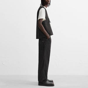 맞춤 남성 데님 조끼 남성 지퍼 데님 조끼 - Product Image 6