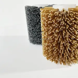 SIC Diamond Bristle Nylon Abrasive Brush Roller Used For Surface Treatment