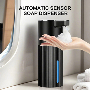 Vente flash : Distributeur de savon moussant électrique rechargeable par USB 400 ml, mains libres, sans contact, avec capteur automatique - Product Image 2