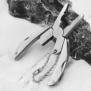 Tốt Nhất Bán <span class=keywords><strong>2025</strong></span> Thép Không Gỉ Mini Đa Chức Năng Kìm Ngoài Trời Đa Công Cụ Di Động Gấp Multitool Plier Với Keychain - Product Image 6