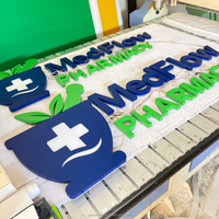 Panneau de signalisation de pharmacie personnalisé avec éclairage LED, publicité extérieure, enseigne lumineuse, panneau LED pour pharmacie
