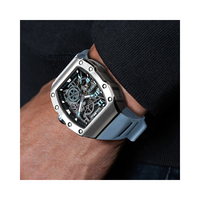 Montres pour hommes Montre swrist de luxe de haute qualité, mode japonaise, montres squelette à mouvement automatique pour hommes