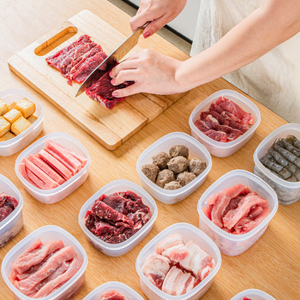 ANJUKE 4 pezzi 300ml 500ml ermetico in plastica impilabile Organizer da cucina contenitori a prova di perdite contenitore contenitore contenitore cibo secco cereali - Product Image 4