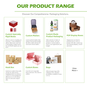 Bao bì thủy tinh Hộp gấp carton vuông mini gói tùy chỉnh nhỏ dẫn bóng đèn dài hình chữ nhật phẳng sinh thái thân thiện - Product Image 4