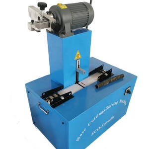 2 inch 4 hoge druk roestvrijstalen gevlochten rubberen slang snij- en afschilfermachine met motor en aandrijving - Product Image 2