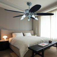 Ventilateur de plafond solaire extérieur étanche au design moderne, nouvelle arrivée populaire, avec télécommande, en métal, pour usage domestique et bureautique