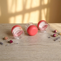 Vente en gros de pots en plastique PET demi-arche de 2OZ, 3OZ, 4OZ, 5OZ, 6OZ avec bouchon à vis coloré résistant aux enfants pour l'emballage des produits de soin de la peau