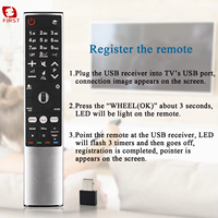 Télécommande TV sans fil Air Mouse USB2.4G personnalisée AN-MR700+ pour LG Smart, avec fonction d'apprentissage en silicone et garantie d'un an