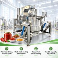 Marmite industrielle électrique à agitation planétaire pour la cuisson de sauces, confitures, caramel et préparations de Biryani, avec mélangeur