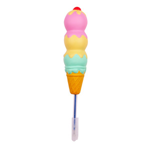 Funda para bolígrafo con diseño de helado, espuma de PU de rebote lento, regalo divertido para niños, material de escritura - Product Image 4