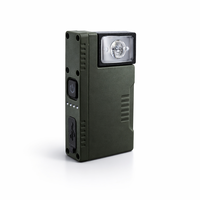 Mini lampe torche EDC plate, magnétique, RVB, avec clip de poche et cordon, indicateur de batterie, pour voyage, réparation et utilisation générale
