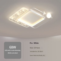 Plafonnier LED en acrylique et fer à montage en surface, protection oculaire à spectre complet, design moderne et simple pour chambre à coucher, CRI élevé 98 2026