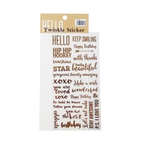 1 feuille/paquet d'autocollants en PVC imperméables à motifs floraux et lettres dorées, autocollants pour scrapbooking, étiquettes cadeaux, décoration, autocollants d'étanchéité