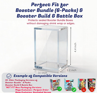 Boîte de présentation personnalisée pour TCG : Boîte de booster Mega Evolution, Boîte d'entraînement Elite, Étui de protection en acrylique avec couvercle magnétique