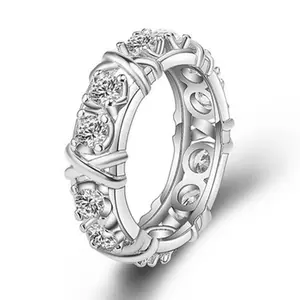 Новинка, обручальное кольцо NUORO с фианитами для женщин и мужчин, обручальное кольцо с фианитом