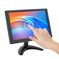 Monitor Táctil Compatible con Sistema Linux Ubuntu 24, Pantalla IPS de 10 Pulgadas, Resolución 1080P Full HD