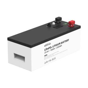 Epever 25.6V 100A 2.56kwh锂电池，带液晶显示器 + 金属外壳太阳能电池组深6000循环寿命LFP电池25.6V - Product Image 3