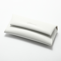 Étui à lunettes de soleil rectangulaire pliable à enfiler, en cuir personnalisé, multicolore, style portefeuille, résistant à l'usure et durable