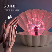 Ajoutez une touche de Wonder Shop Lampes de foudre élégantes et globes magiques Aujourd'hui boule de plasma en forme de coquille
