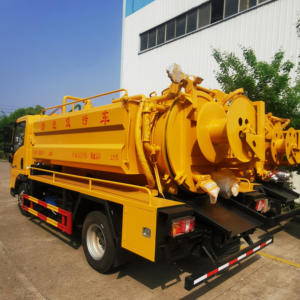 <span class=keywords><strong>Dongfeng</strong></span> รถดูดสิ่งปฏิกูล4x2รถดูดสิ่งปฏิกูลด้วยแรงดันสูงทำความสะอาดเจาะท่อระบายน้ำ - Product Image 5