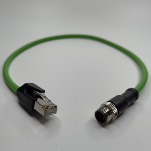 CAT6 M12 Conecte um D codificado 4 pinos macho fêmea para conector RJ45 Industrial Profinet Ethernet <span class=keywords><strong>Cable</strong></span> Assembly blindado Wire <span class=keywords><strong>Harness</strong></span> - Product Image 2