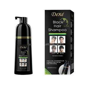 DEXE Shampoo Colorant pour Cheveux Brun et Noir Rapide à Base de Plantes Biologiques Professionnel pour Cheveux Gris Blancs Sans Tache Foncée sur la Peau Fabrication OEM - Product Image 1