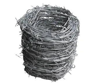 Hot Selling Low Price Barbed Wire Hot Dipped Galvanized Double Strand Barbed Wire Roll for Sale