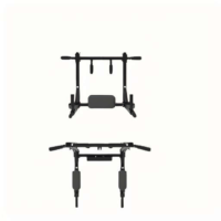 Barre de traction murale multifonctionnelle réglable en acier, amovible, réversible, pliable et portable, avec extension et contraction des bras