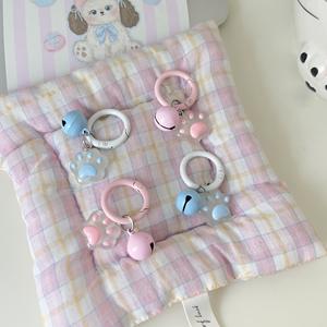 Pendentif clochette circulaire motif patte de chat pour sac à dos, porte-clés, cadeau pour meilleure amie, vente en gros - Product Image 6