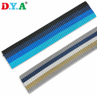Sangle en nylon rayée colorée, épaisse et résistante à l'usure, personnalisable pour vêtements, sacs et mobilier d'extérieur