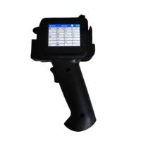 Impresora de inyección de tinta manual TIJ de 12,7 mm, máquina de codificación portátil con pantalla táctil, fecha de caducidad flexible, lote para cartón, tarjeta, plástico