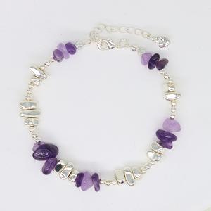 ウエスタンボヘミアンスタイルブレスレット天然石エネルギージュエリー不規則天然ターコイズクリスタルビーズブレスレット - Product Image 6